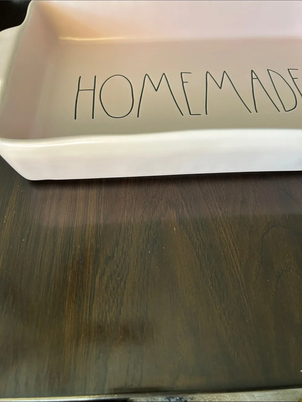Rae Dunn  HomeMade Pink Ceramic Baking Dish